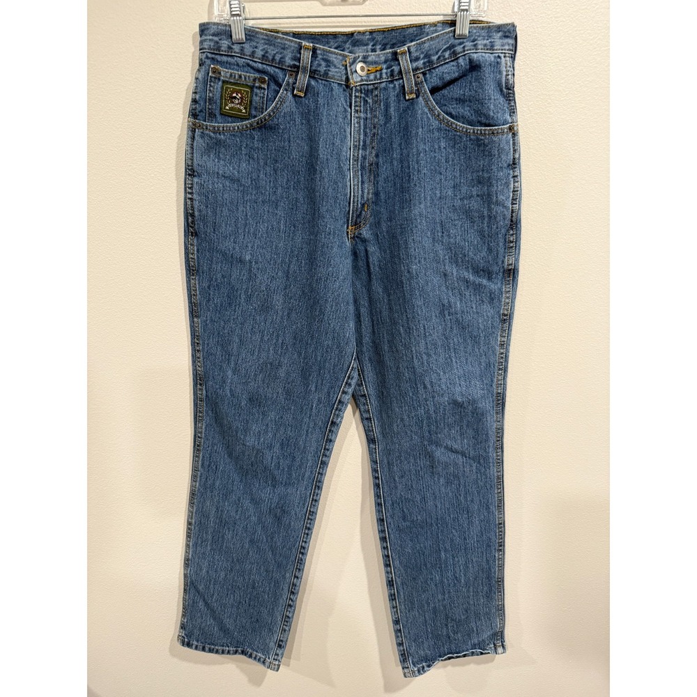 Cinch Jeans Men's 32x32 Blue Denim Straight Leg Classic Comfort 5 Pocket Zip Fly